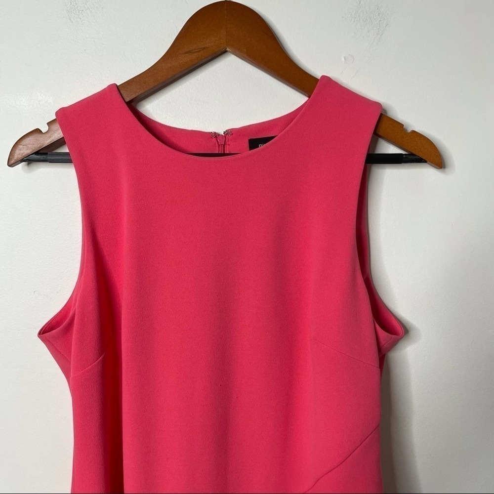 Ivanka Trump Pink Sheath Dress with Ruffle Overlay Size 12 - Picture 4 of 10